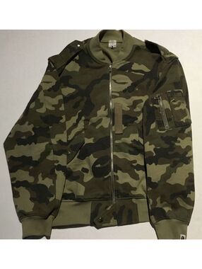 Bape camo MA-1 varsity bomber jacket
